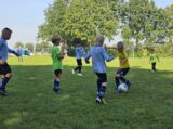 Mini Toernooitje op Sportpark Het Springer met S.K.N.W.K. JO7 en De Jonge Spartaan JO7 (116/174)